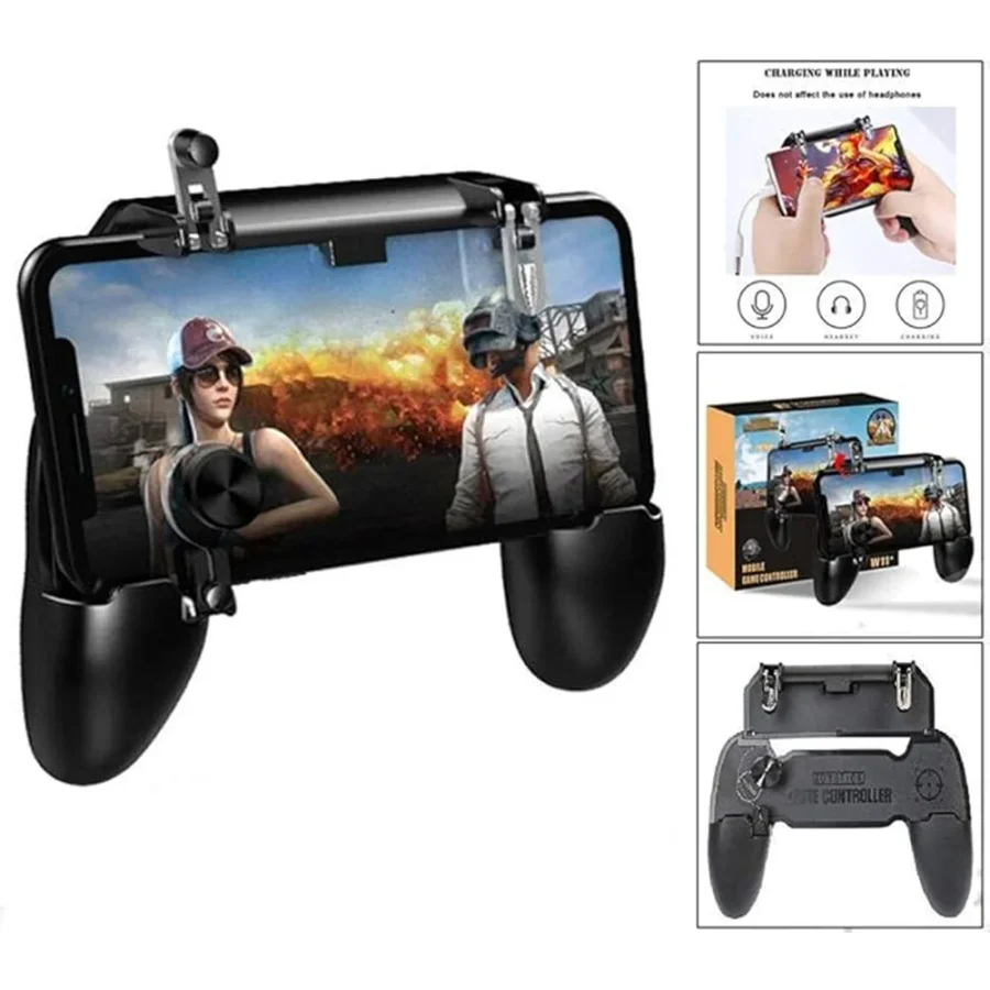 PUBG Trigger Game Mobile Controller with the 6 Finger Shooting Controller (W11+)