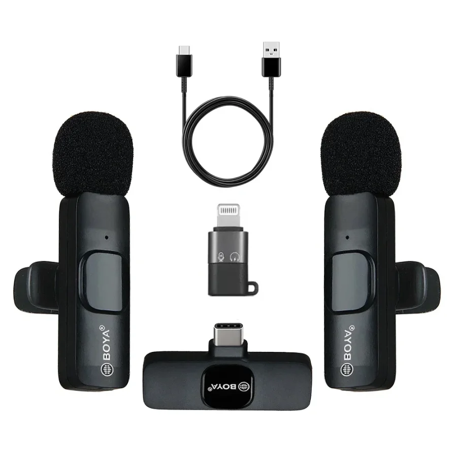 Boya BY-MW3 Dual Wireless Microphone with C-type & IOS
