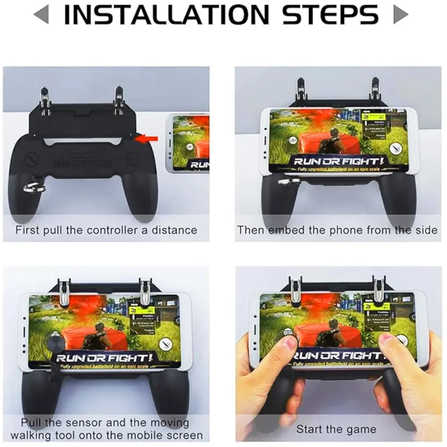 PUBG Trigger Game Mobile Controller with the 6 Finger Shooting Controller (W11+) - Image 2