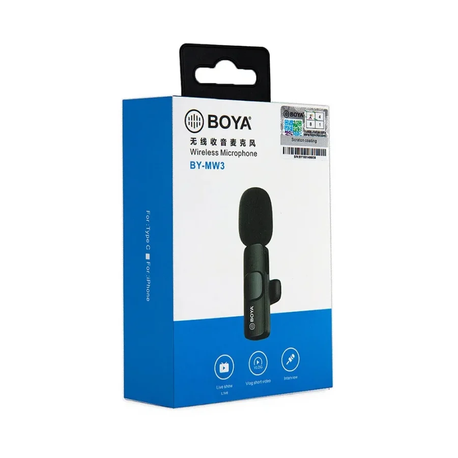 Boya BY-MW3 Dual Wireless Microphone with C-type & IOS - Image 2