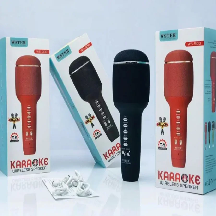 WS-900 Wireless Karaoke Microphone with Speaker Voice Changer - Image 3
