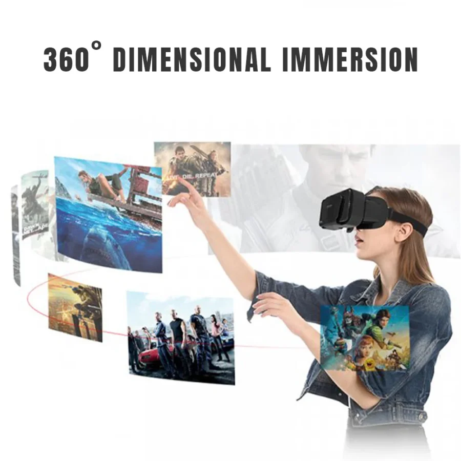 VR Glasses, 3D VR box Smartphone Headset Helmet - Image 4